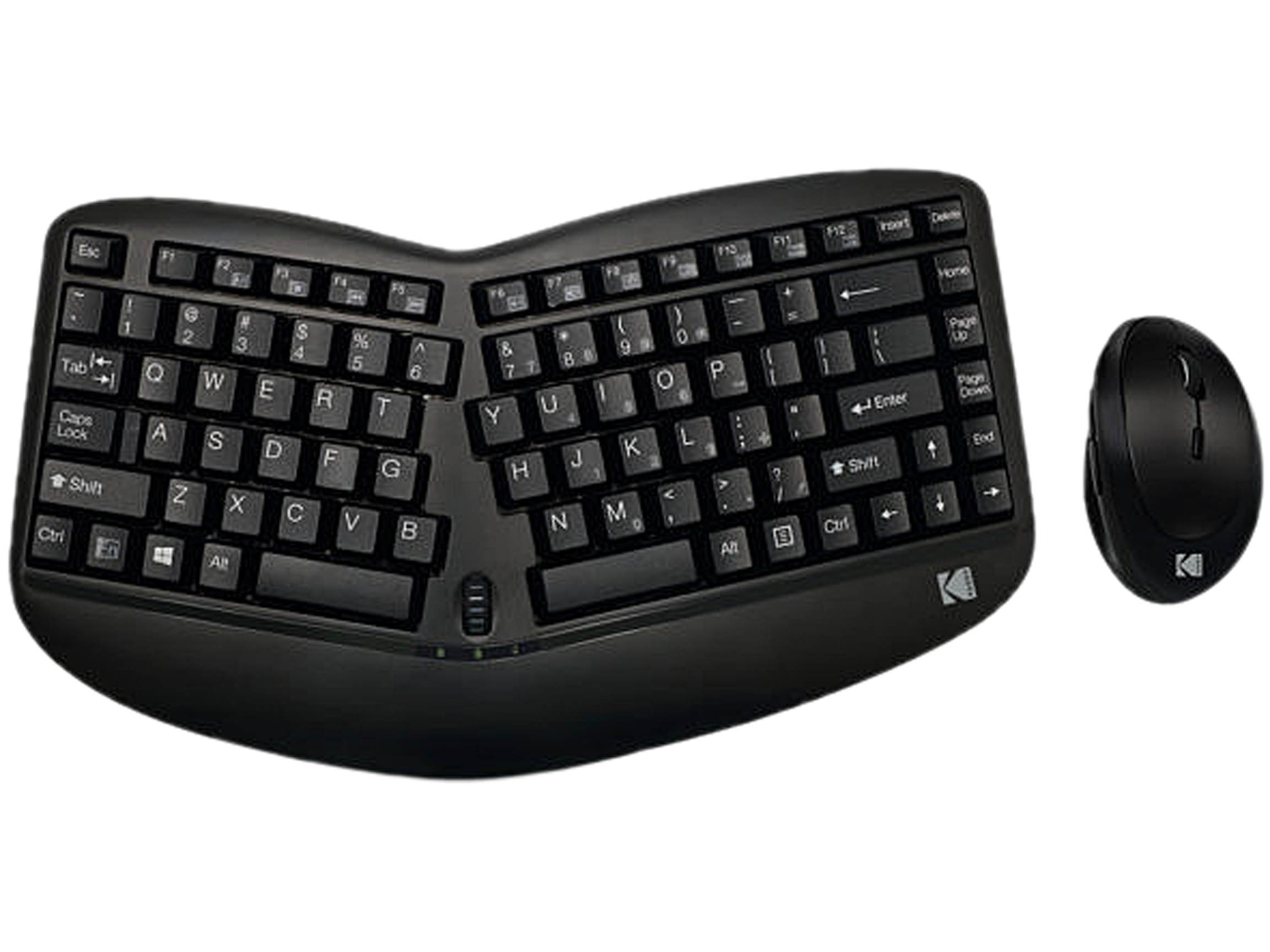 Kodak TRUFORM 1150 Wireless Ergonomic Mini Keyboard and Mouse
