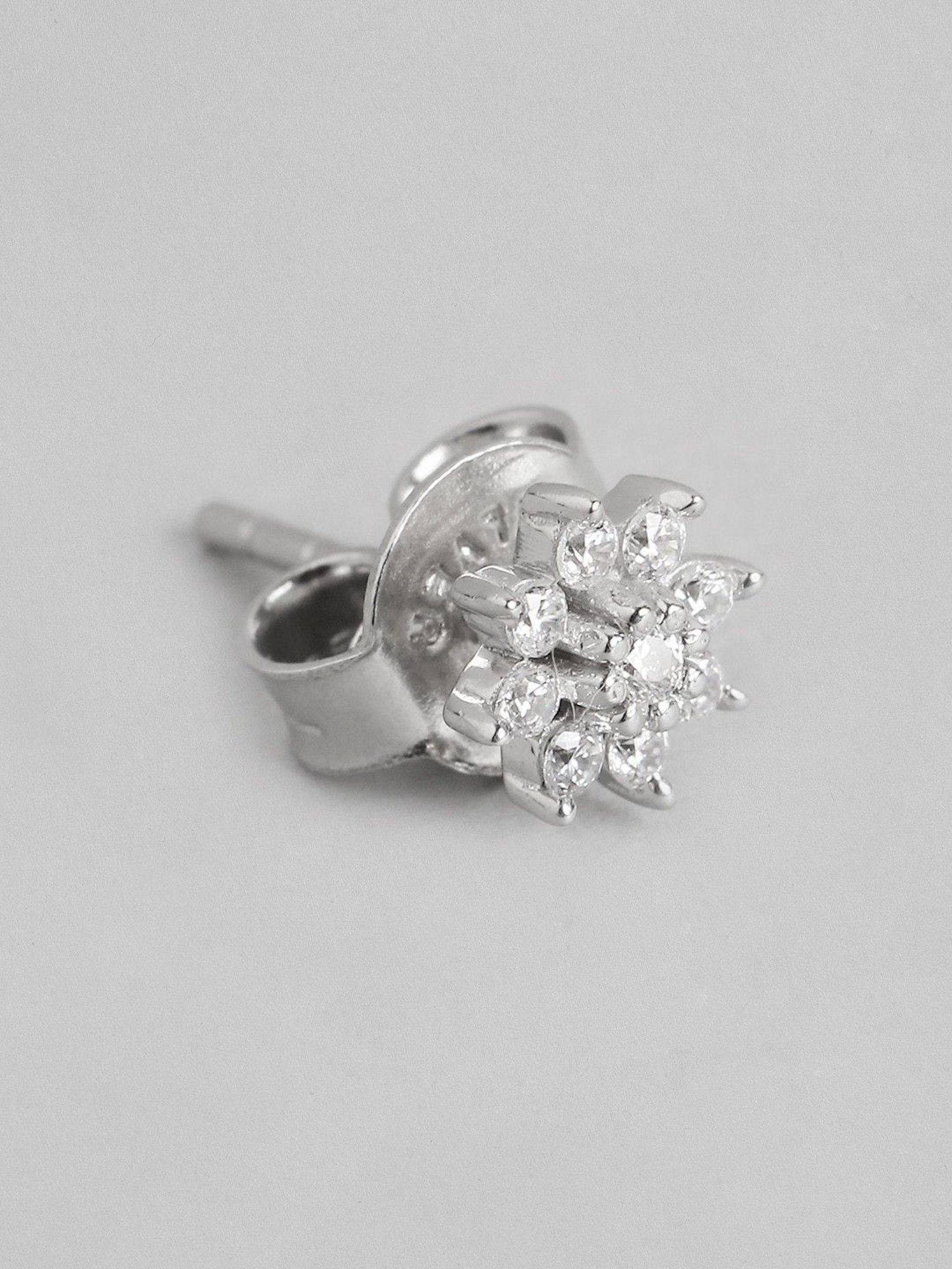 Zavya 92.5 Sterling Silver Snowflakes Earrings for Women