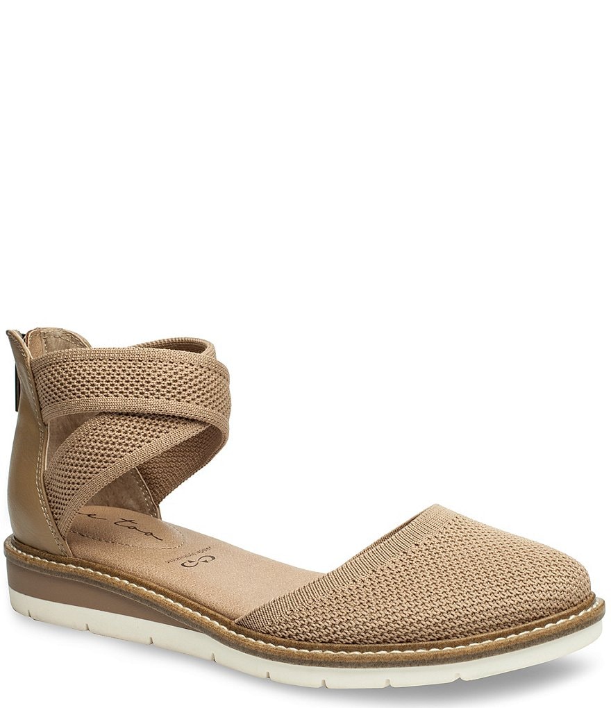 Me Too Adria Mesh Crossover Back Zip Wedges