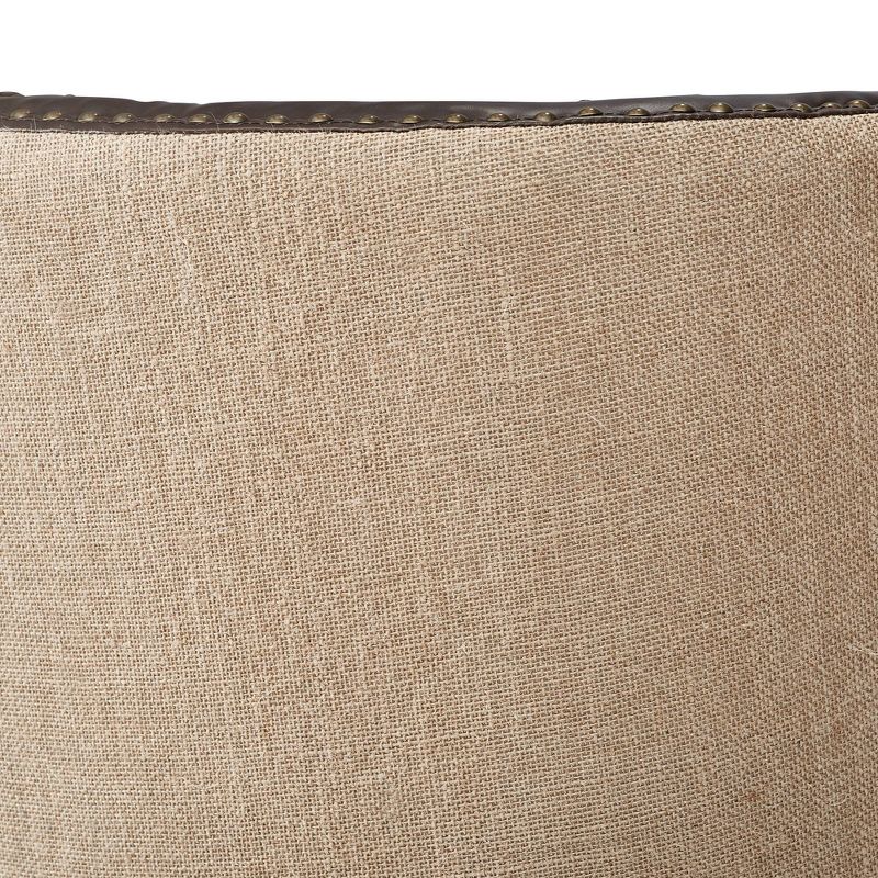 24" Amelie Mid-Century Modern Armchair Dark Brown - Adore Décor