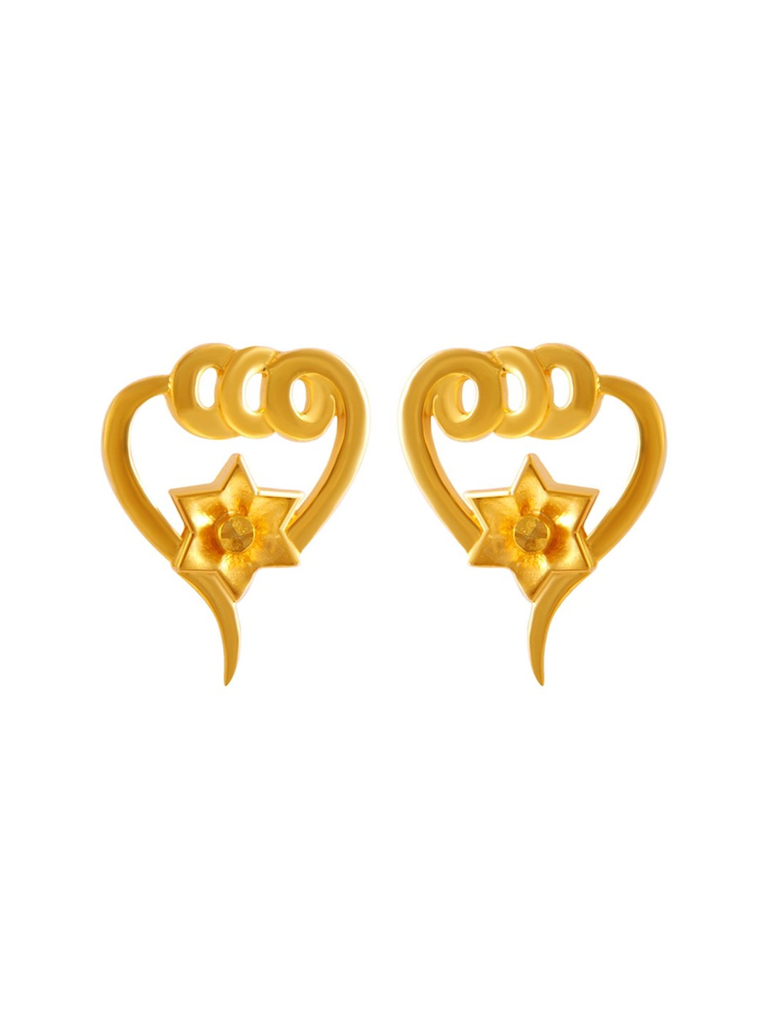 P.C. Chandra Jewellers 14 kt Gold Earrings