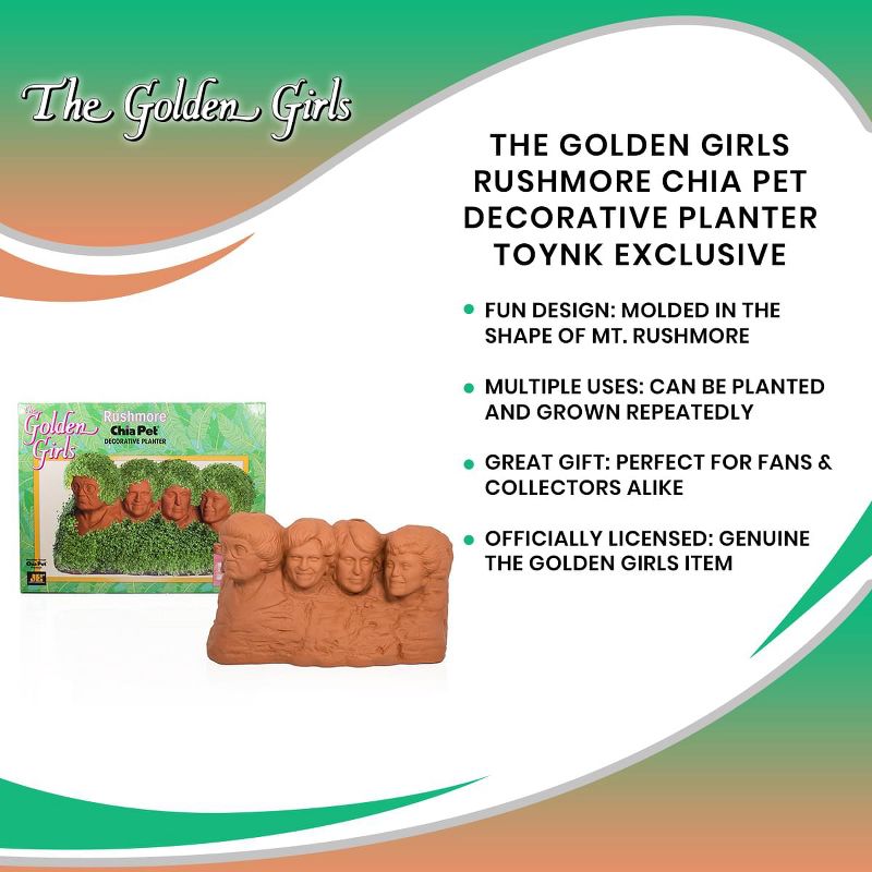 Joseph Enterprises, Inc The Golden Girls Rushmore Chia Pet Decorative Planter Toynk Exclusive