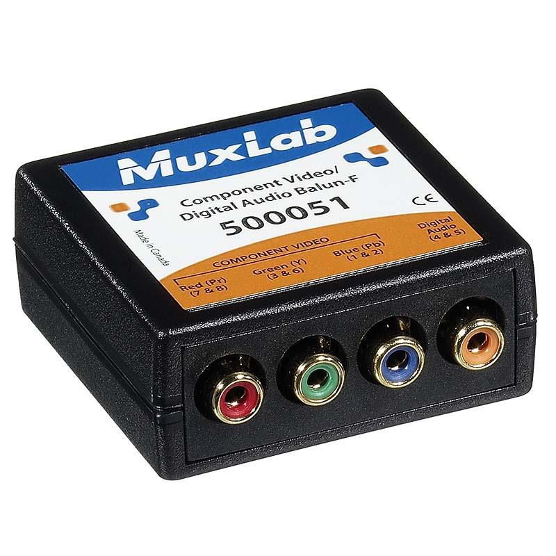 MuxLab, Inc. 500051 Component Video/Digital Audio Balun, Female