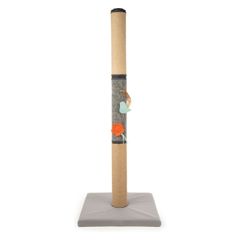 SmartyKat Triple Tower 3 Segment Cat Scratcher Post and Bonus Toy