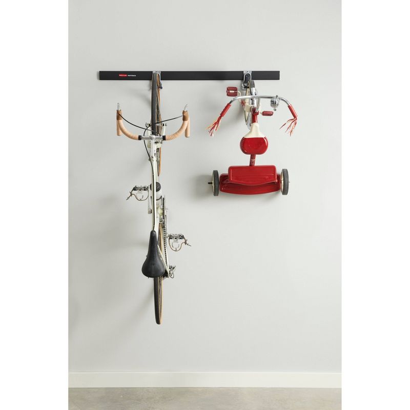 Rubbermaid Shed Shelf, Wire Basket & 50 Lbs Capacity 34" Tool Rack (2 of Each)