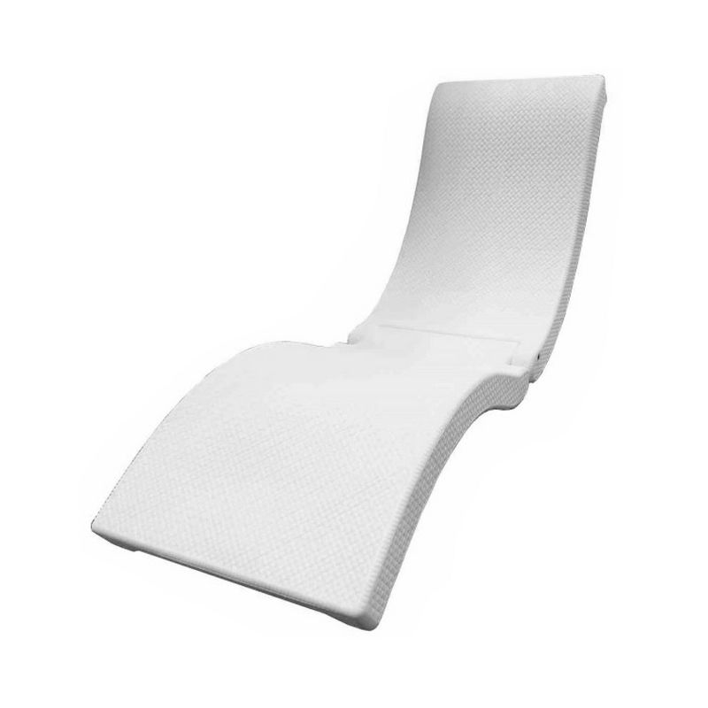 SwimWays 6052210 Portable Comfortable Terra Sol Sonoma Poolside and Floating Lounge, White (2 Pack)