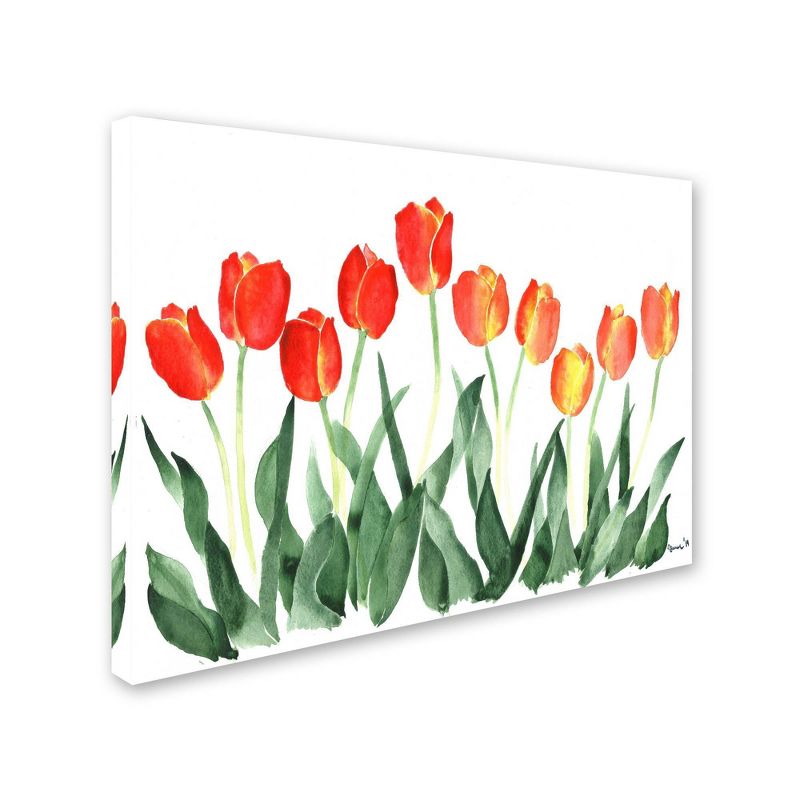 14" x 19" Tulips by Nicky Kumar - Trademark Fine Art
