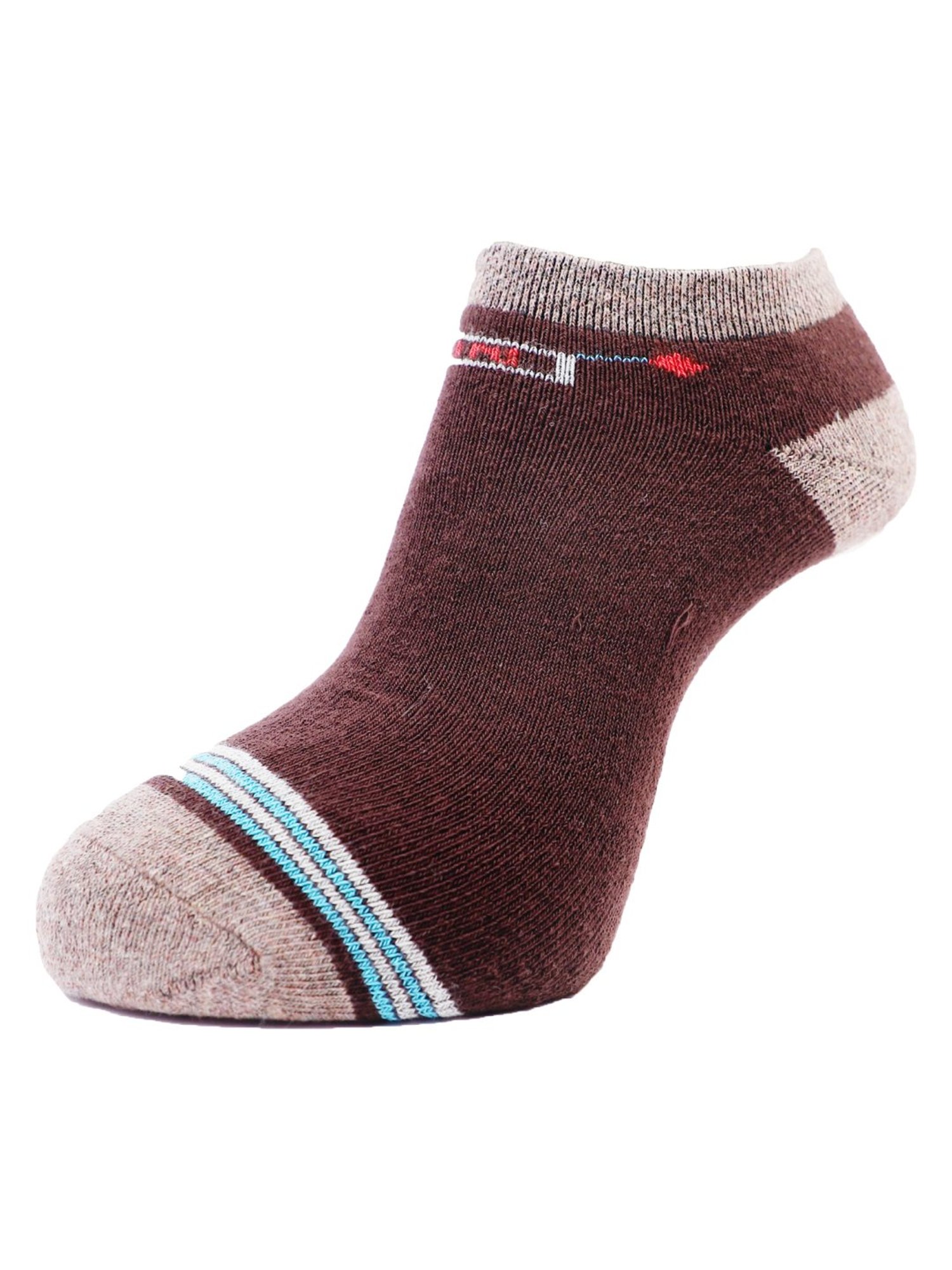 Dollar Multi Cotton Free Size Self Pattern Socks - Pack of 3