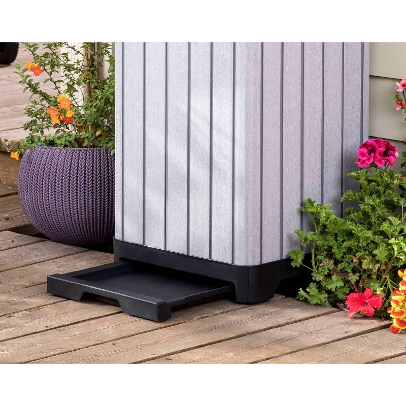 39gal Rockford Outdoor Resin Trashcan Gray - Keter