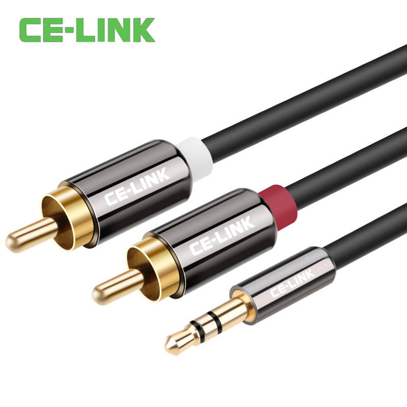 CE-LINK 3.5MM AUX to 2 RCA Audio Cable 1.5M/5M