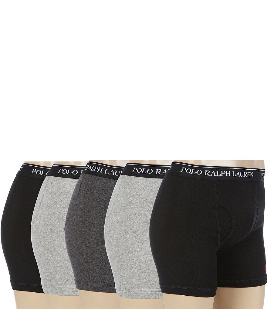 Polo Ralph Lauren Classic Cotton Assorted Boxer Briefs 5-Pack