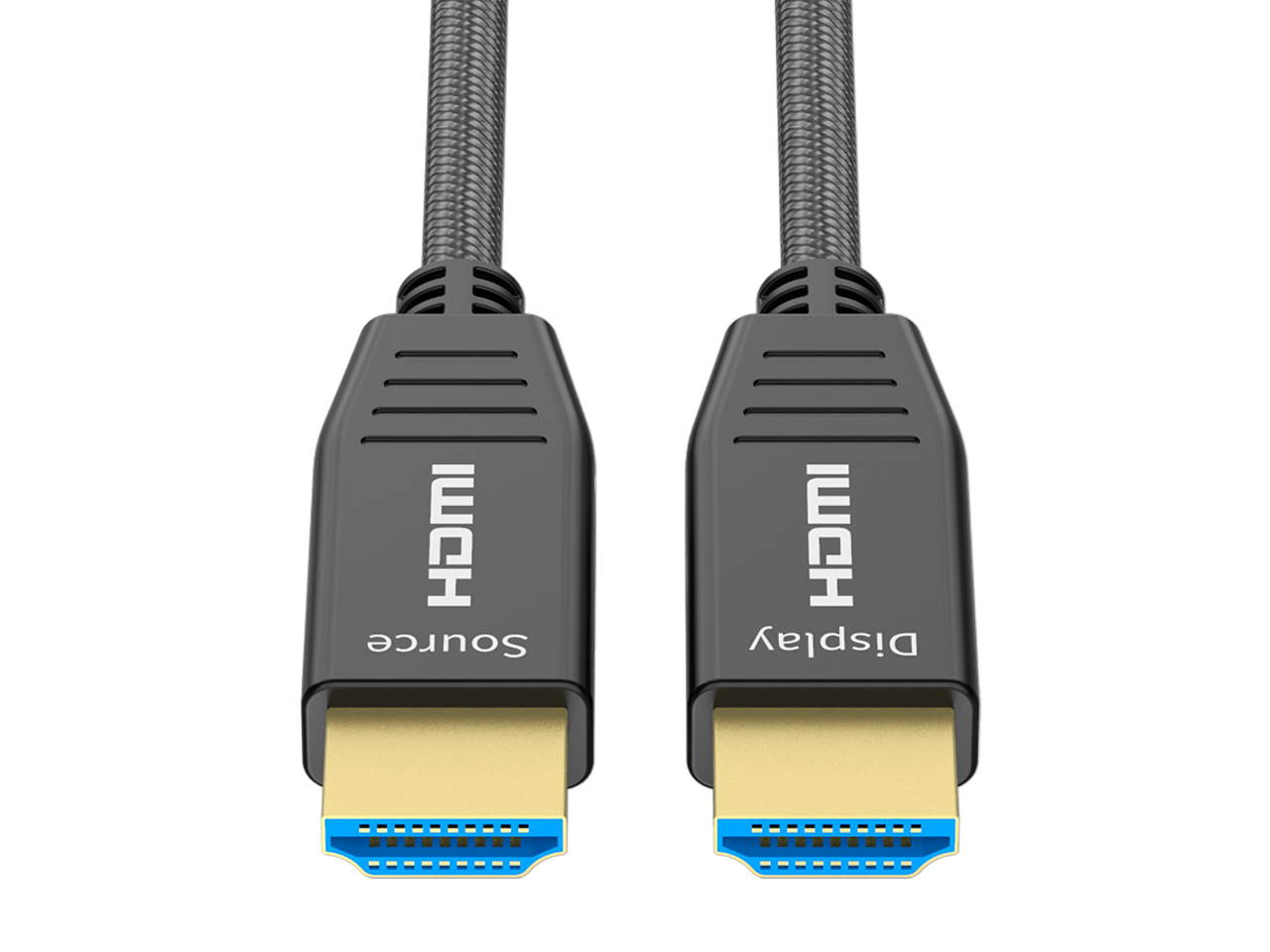 Fiber HDMI Cable 16.4ft 4K 60Hz, HDMI 2.0b Fiber Optic Cable Nylon Braided HDR10, ARC, HDCP2.2, 3D, 32Gbps Fiber Optic HDMI Cable Subsampling 4:4:4/4:2:2/4:2:0 Slim and Flexible