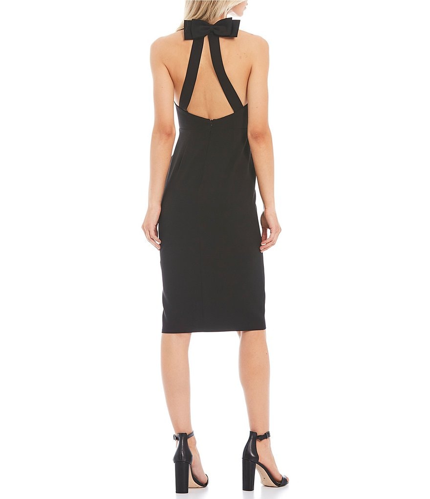 Dress the Population Eme Sleeveless Halter Sheath Dress