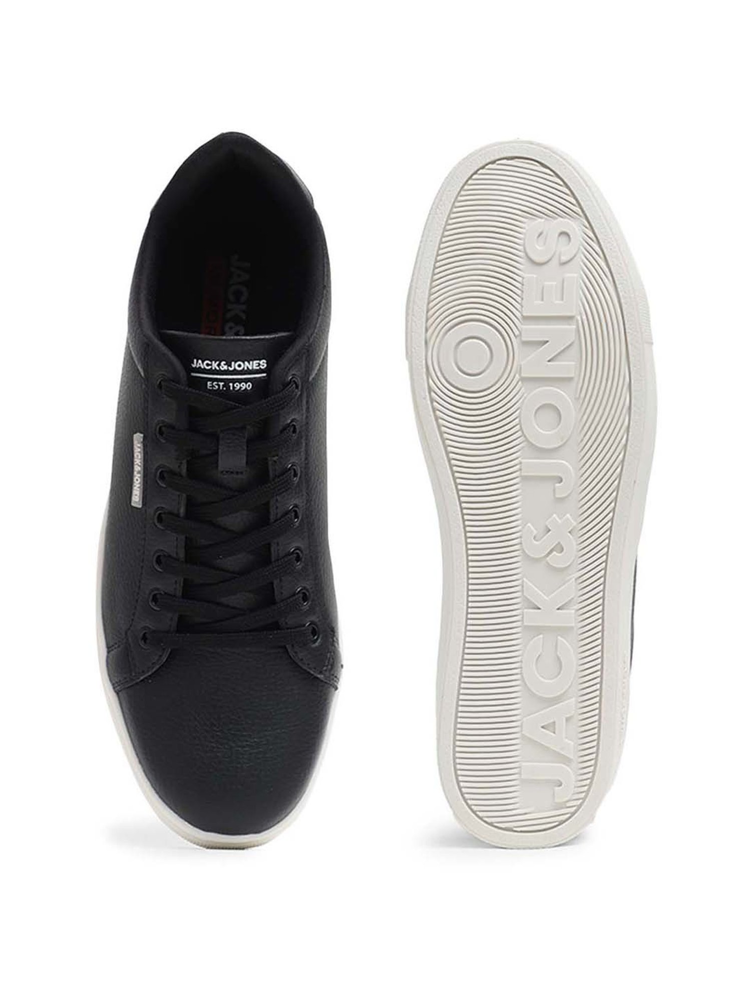 Jack & Jones Men's Jet Black Casual Sneakers
