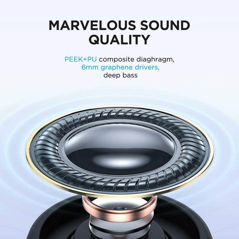 Norbi W12 TWS Bluetooth Earphones Fingerprint Touch Wireless Earbuds HD Stereo Wireless Headphones Noise Cancelling Gaming Headset For Samsung/Apple/iPhone/Android