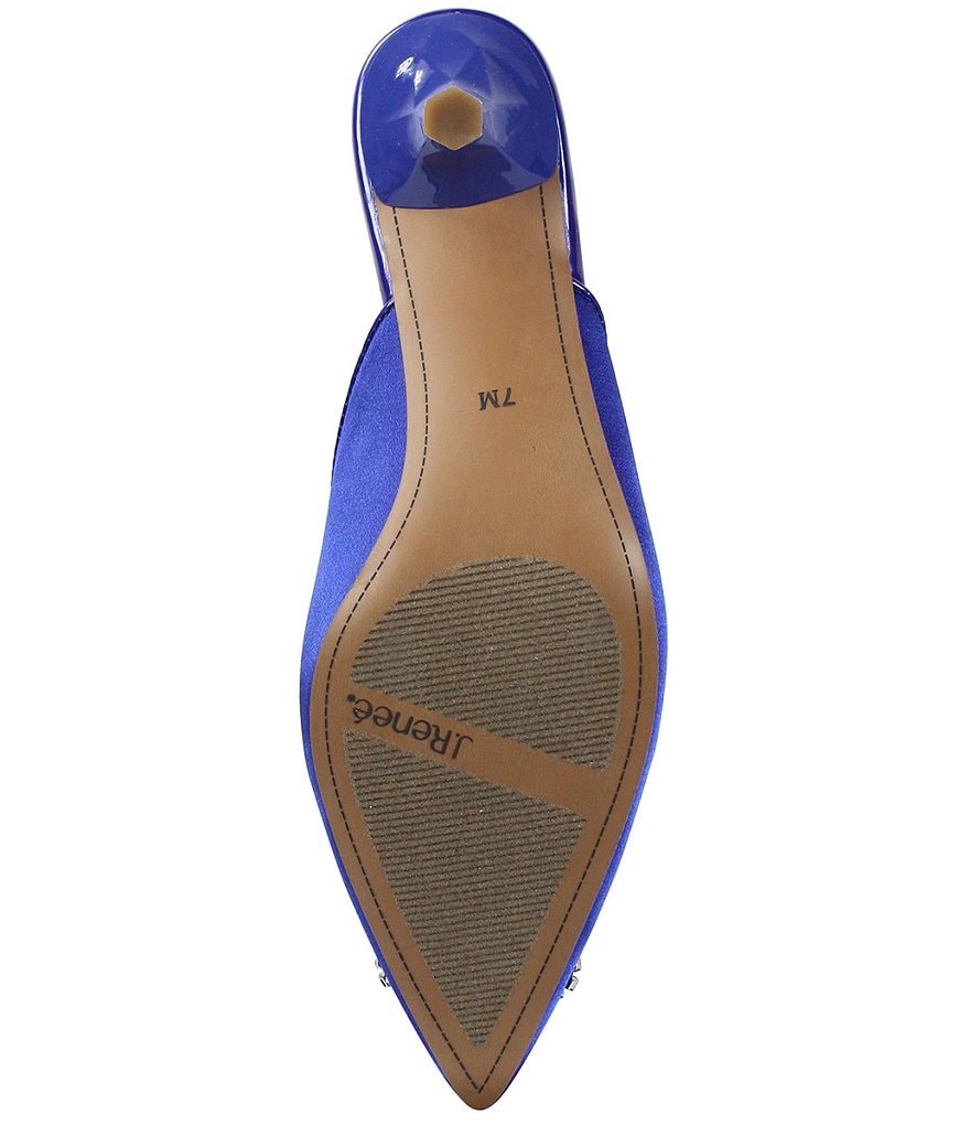 J. Renee Felecia Satin Ornament Detail Dress Mules
