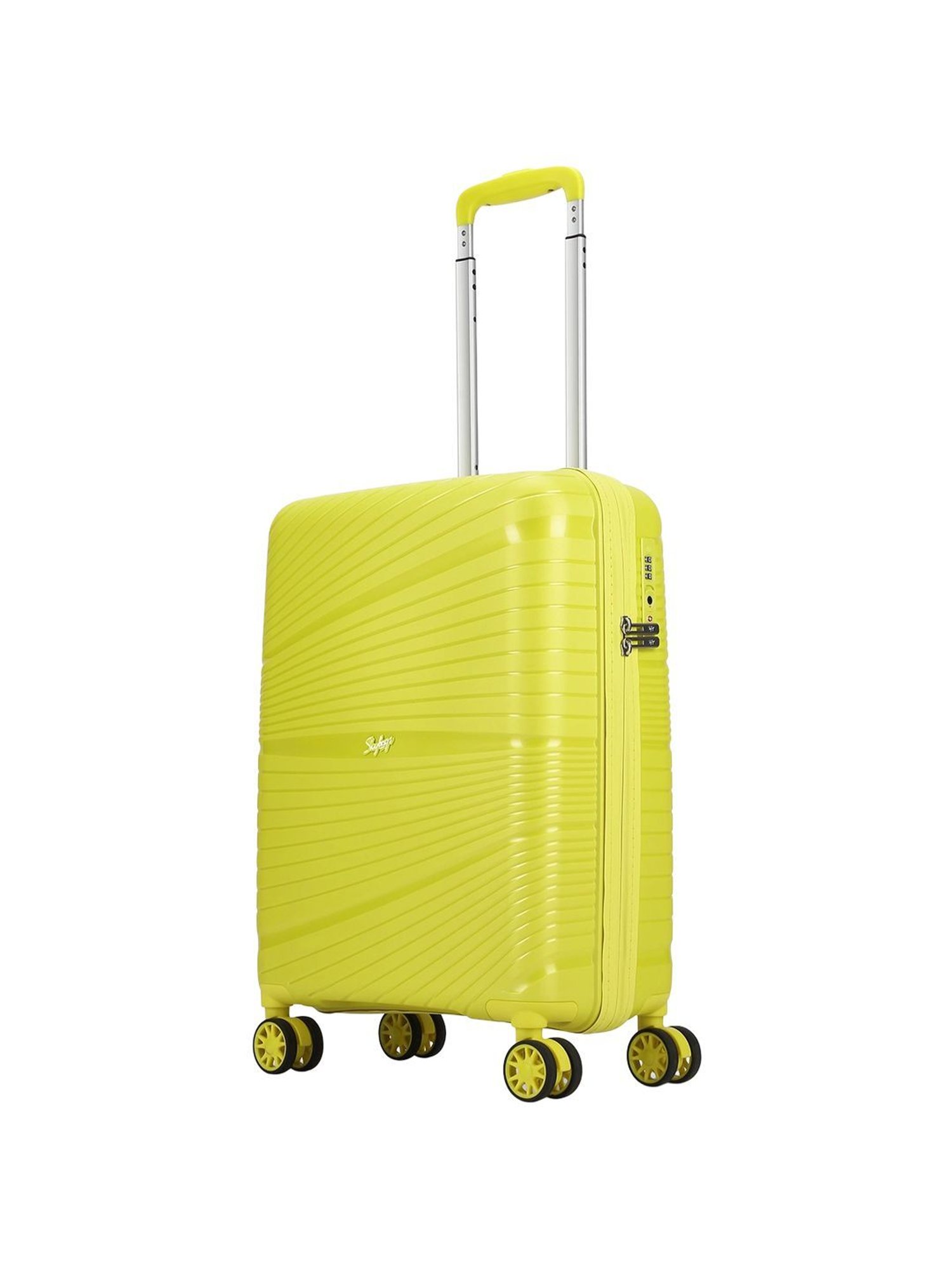 Skybags SKYLITE Yellow 8 Wheels Hard Cabin Trolley Bag 36
