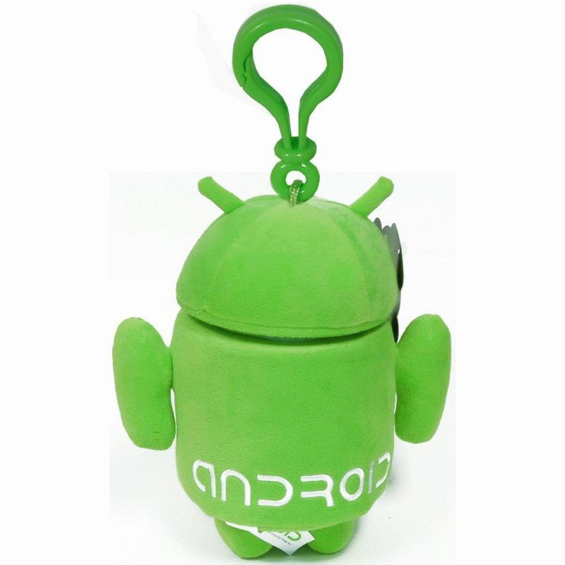 Commonwealth Toys Android 3.5" Plush Backpack Clip On: Green