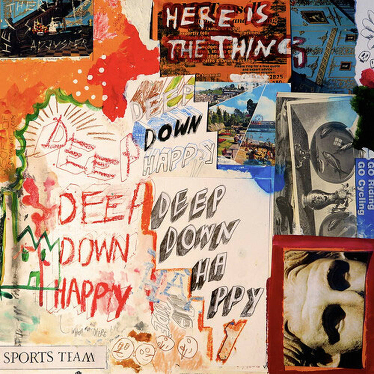 Sports Team Deep Down Happy 180g LP (Jawbreaker Colored Vinyl)
