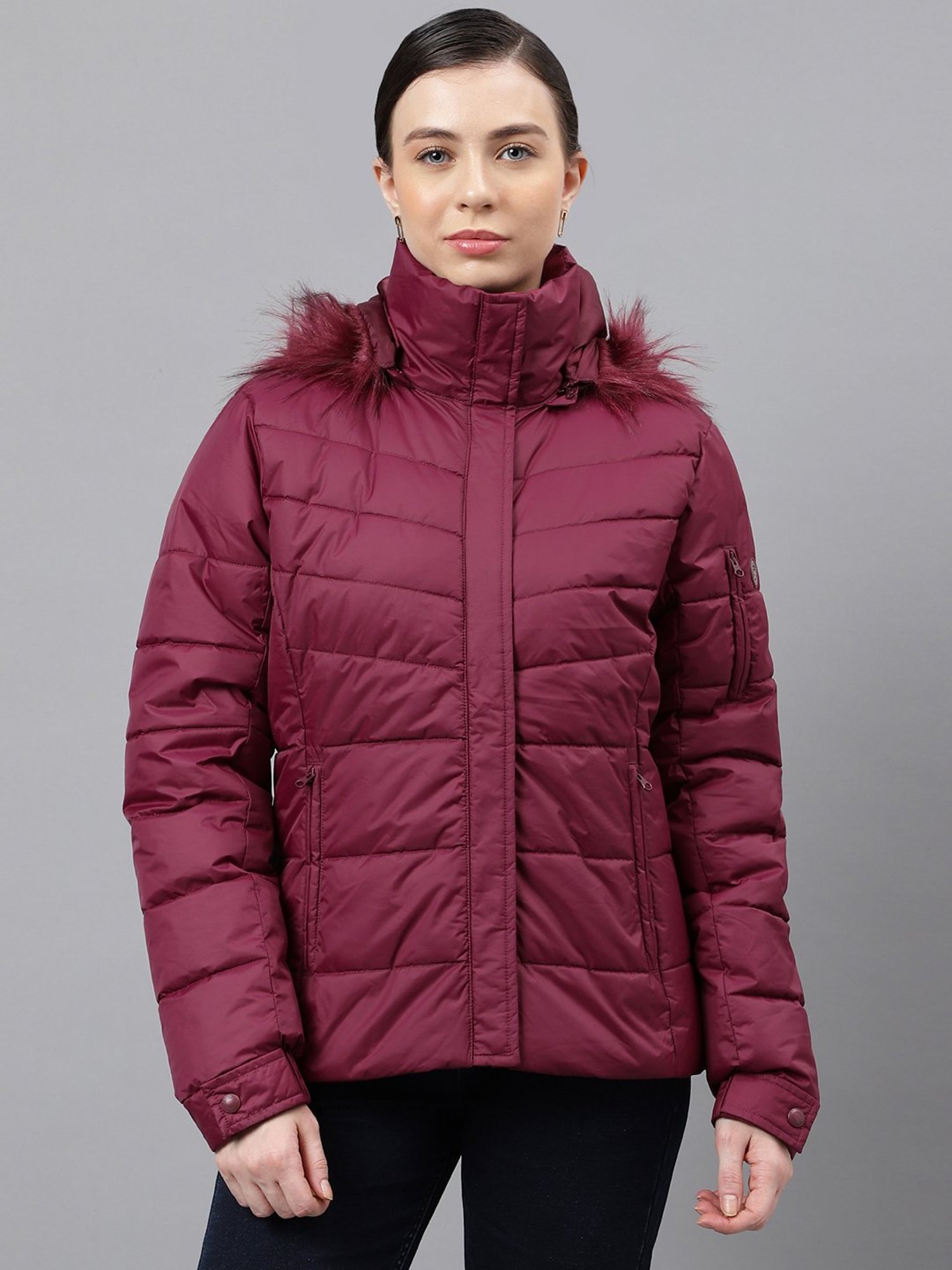 Woodland Wine Quilted Jacket