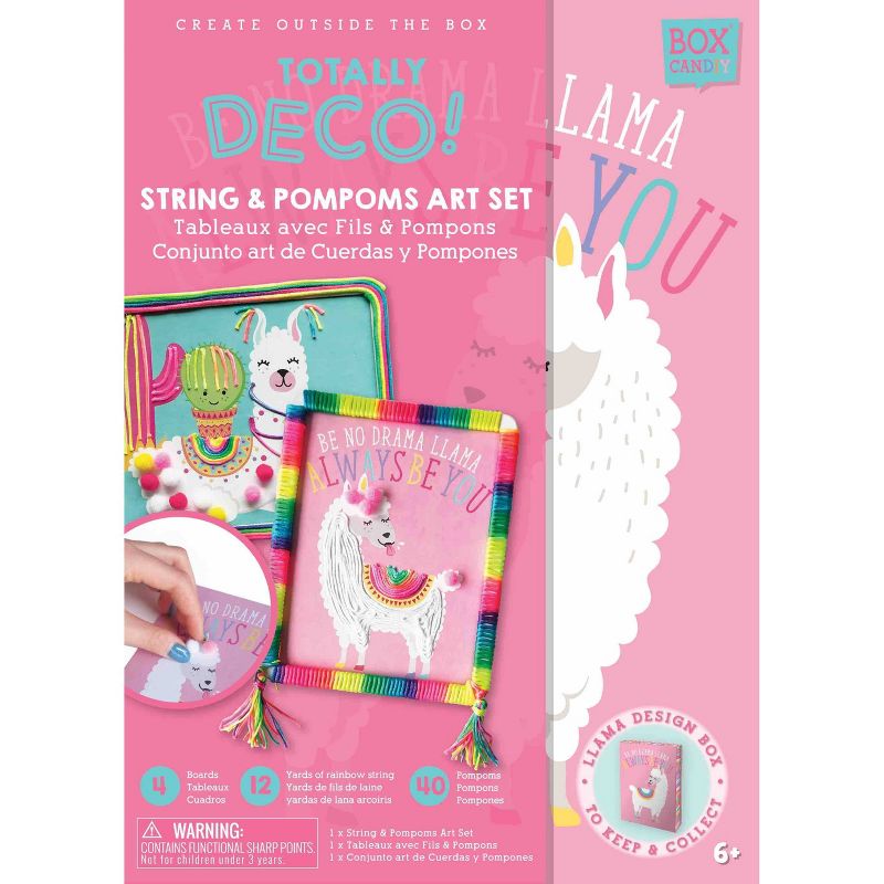 Totally Deco! Llama String & Pompoms Art Set - Handstand Kitchen