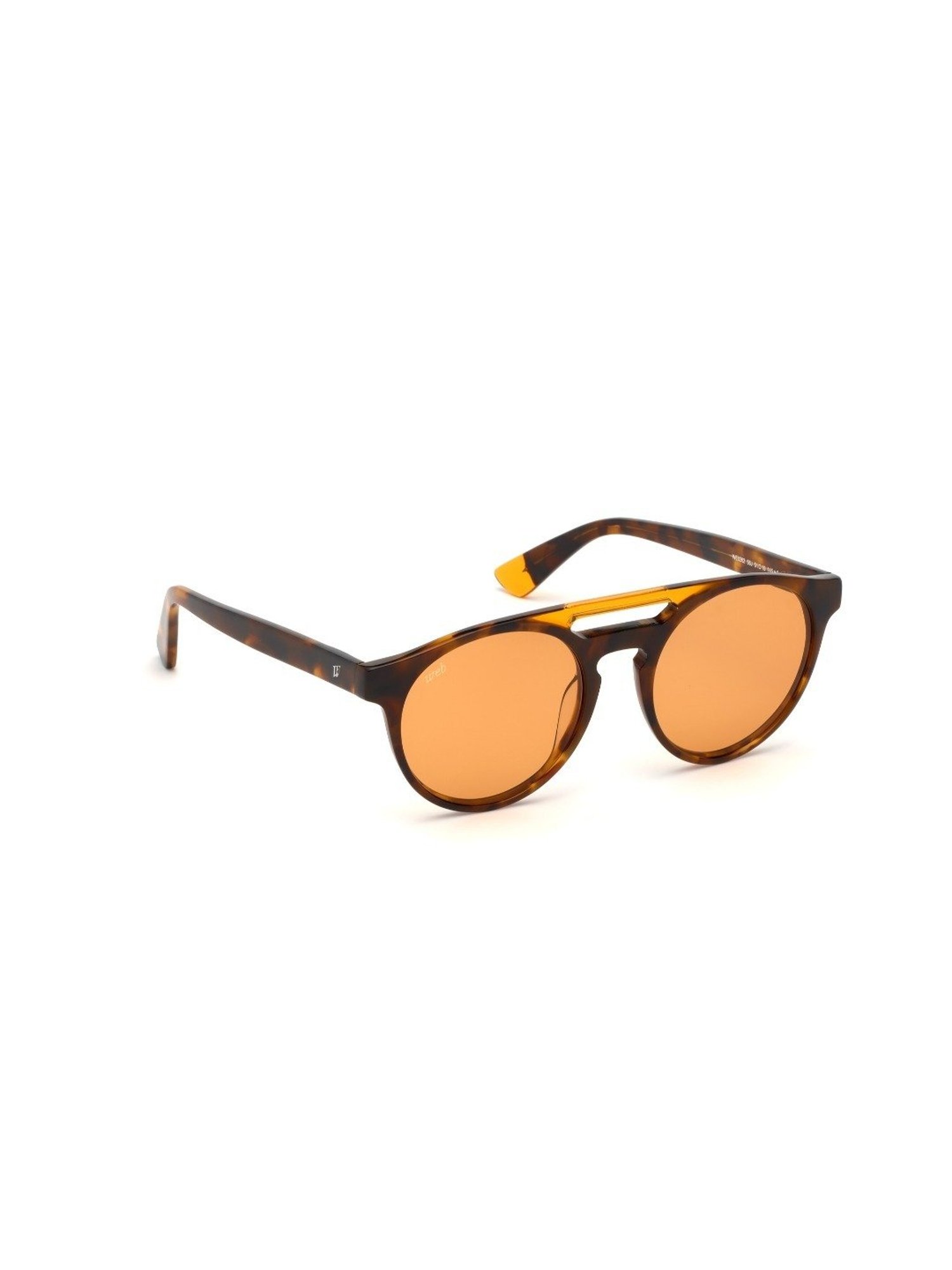 Web Eyewear Orange Cat Eye Unisex Sunglasses Designed in Italy