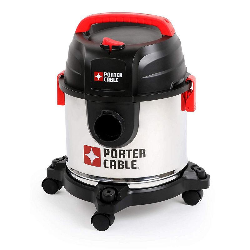 PORTER-CABLE PCX18301-4B 4 Gallon 4Hp Wet/Dry Vacuum, Stainless Steel (Certified Refurbished)