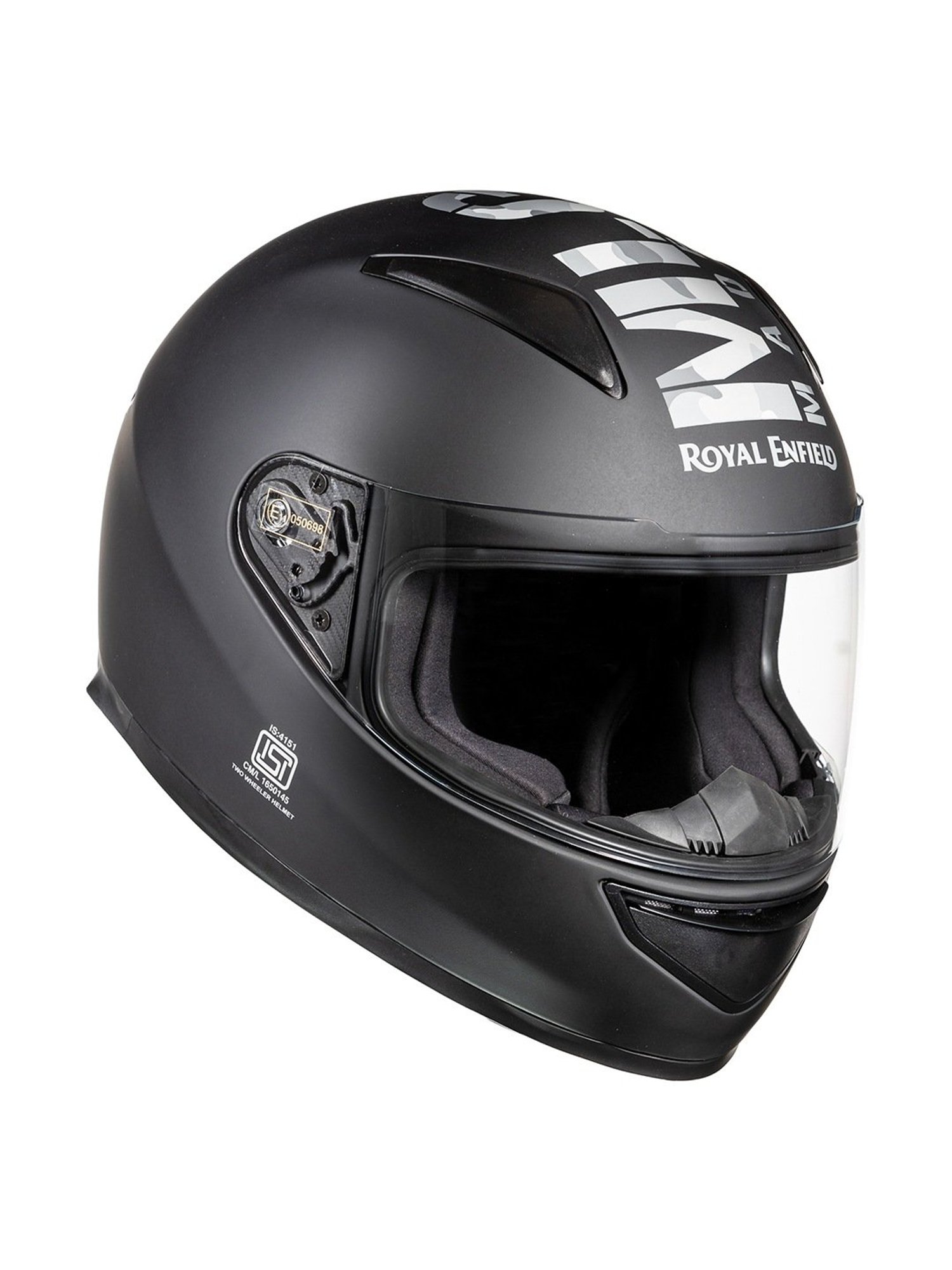 Royal Enfield Full Face Helmet Matt Black L