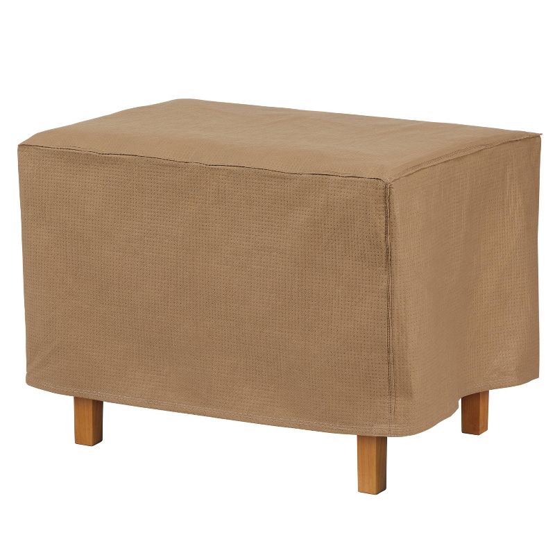 52" Essential Rectangular Ottoman/Side Table Cover - Duck Covers
