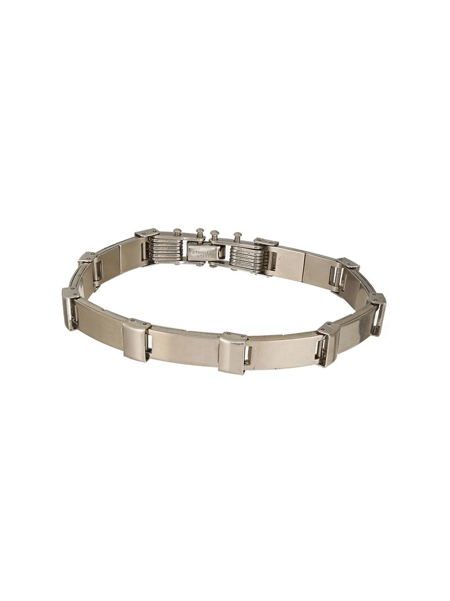 Aatmana Men Silver-Plated Link Bracelet