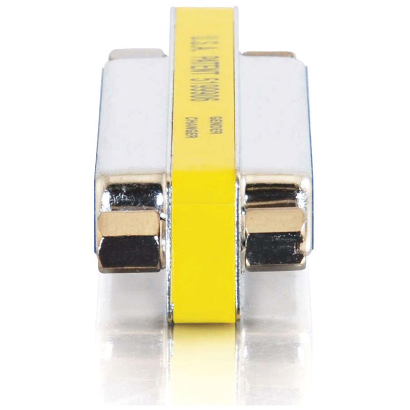 C2G DB25 F/F Mini Gender Changer (Coupler) - 1 x DB-25 Female - 1 x DB-25 Female - Silver, Yellow
