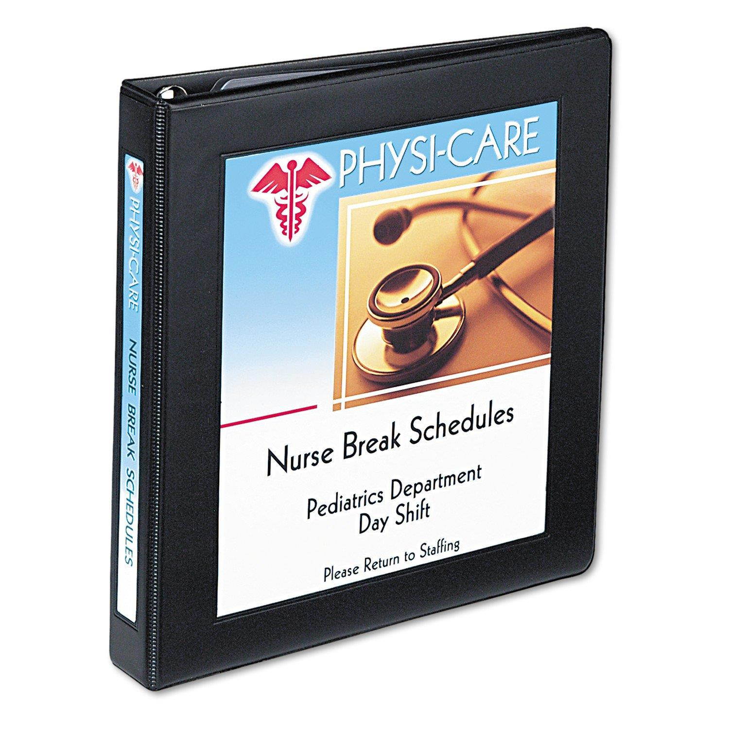Avery Framed Presentation Locking View Binder, 1In Capacity, Black (68054)