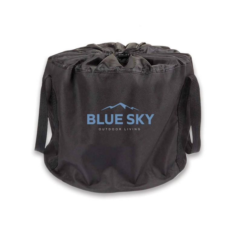 The Ridge Portable Pellet Fire Pit - Black - Blue Sky Outdoor Living
