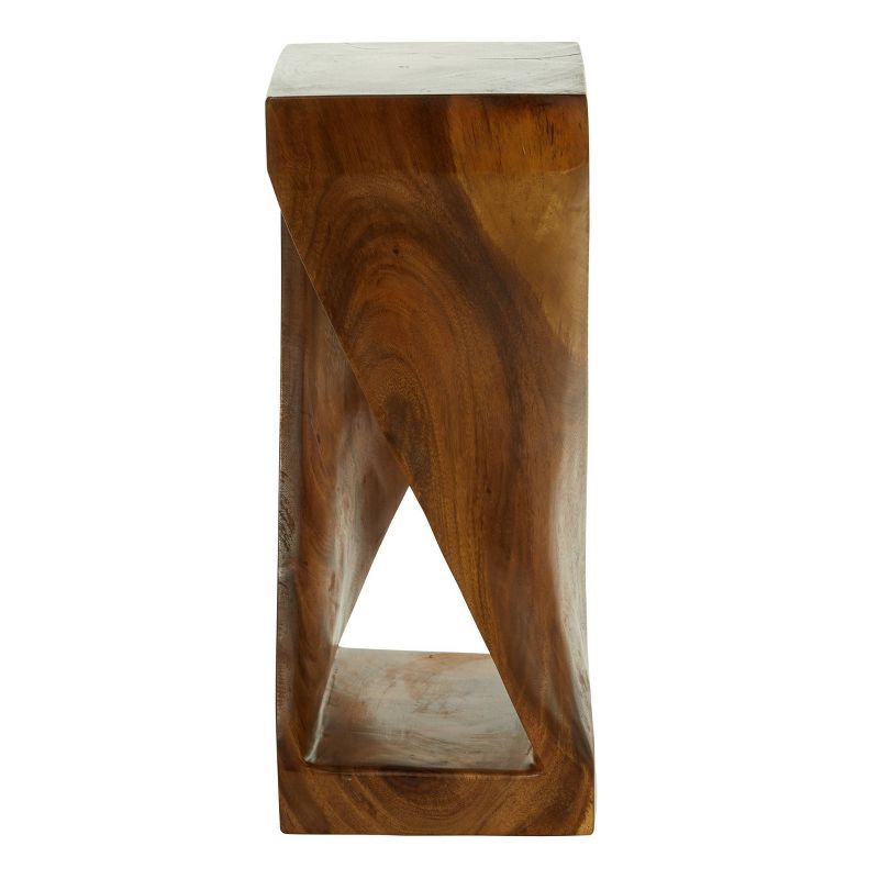 Suar Wood Square Accent Table Brown - Olivia & May