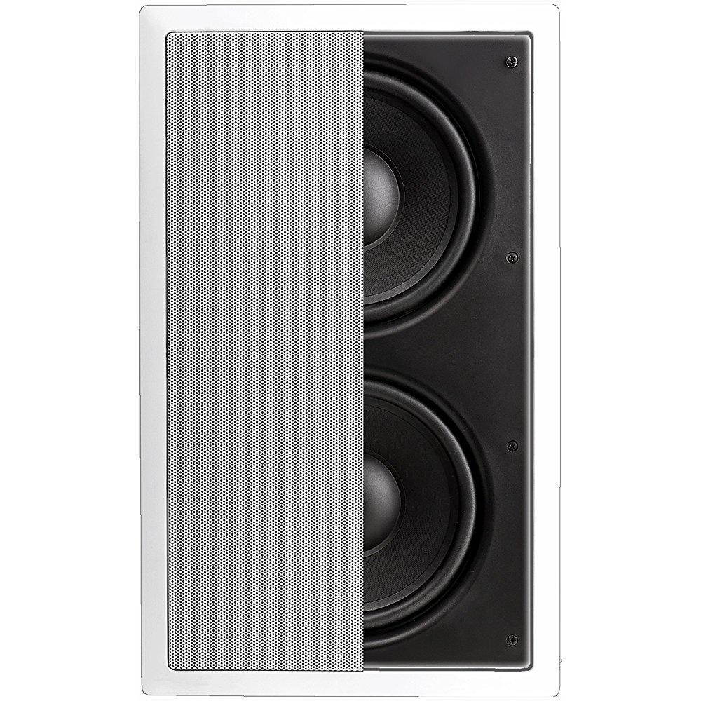 OSD Audio IWS88 In-Wall 350W Home Theater Subwoofer Dual 8-Inch Injected Woofers w/ Back Bridge to Enhance Bass