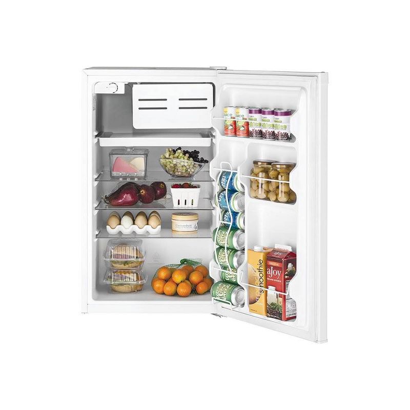 GE Appliances 4.4 Cubic Feet Freestanding Compact Small Refrigerator, White