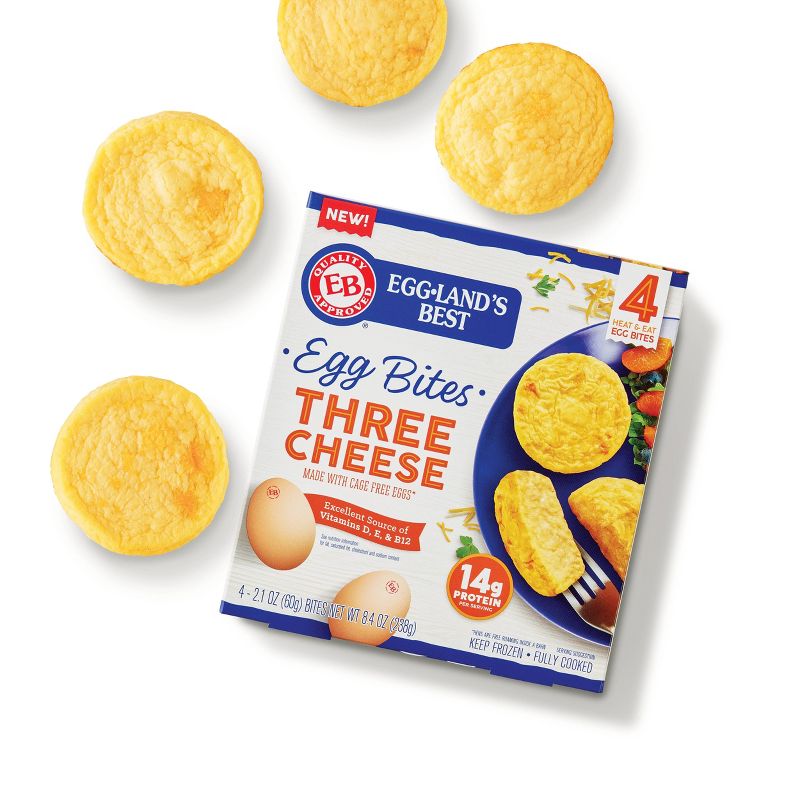 Eggland's Best Cage Free Three Cheese Frozen Egg Bites - 4ct