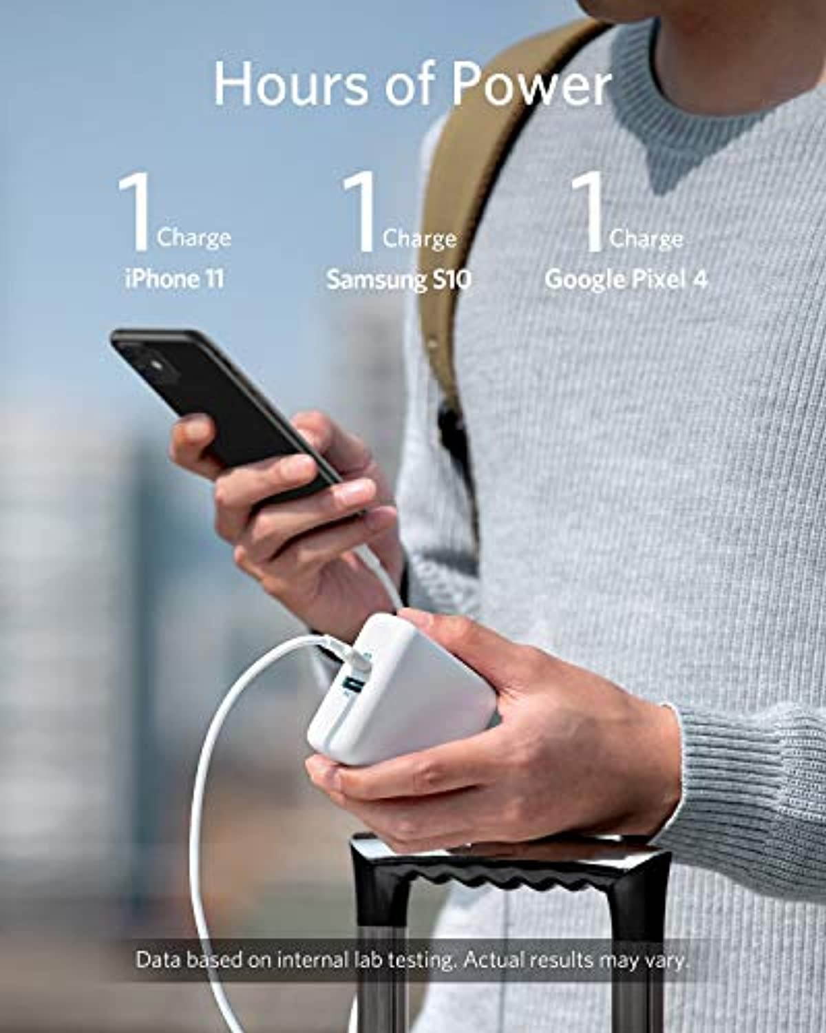 Anker PowerCore Fusion III PIQ 3.0, 18W USB-C Portable Charger 2-in-1 with Power Delivery Wall Charger for iPhone12?12Mini, 11, iPad, Samsung, Pixel and More (A1624)