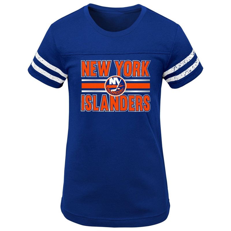 NHL New York Islanders Girls' Netminder Fashion T-Shirt - L