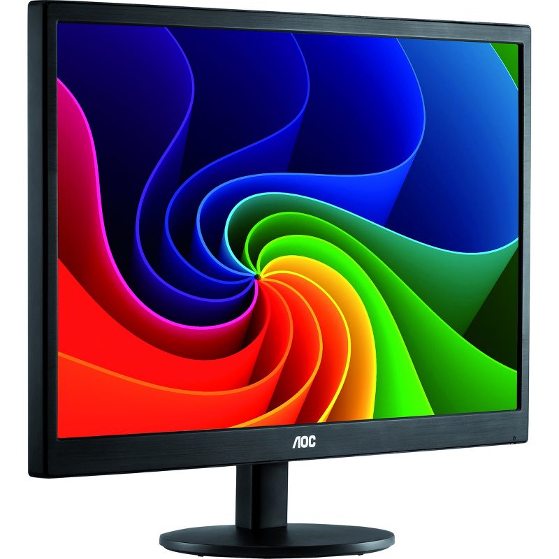AOC E970SWN 18.5" WXGA LED LCD Monitor - 16:9 - Black - 1366 x 768 - 16.7 Million Colors - 200 Nit - 5 ms - 60 Hz Refresh Rate - VGA