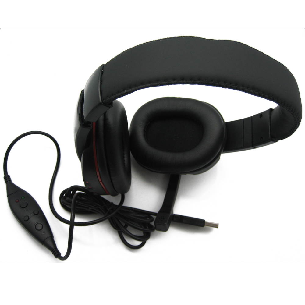 2.0m Wired USB 2.0 HIFI Stereo Gaming Headset Earphone for Computer PC PS3 with Microphone