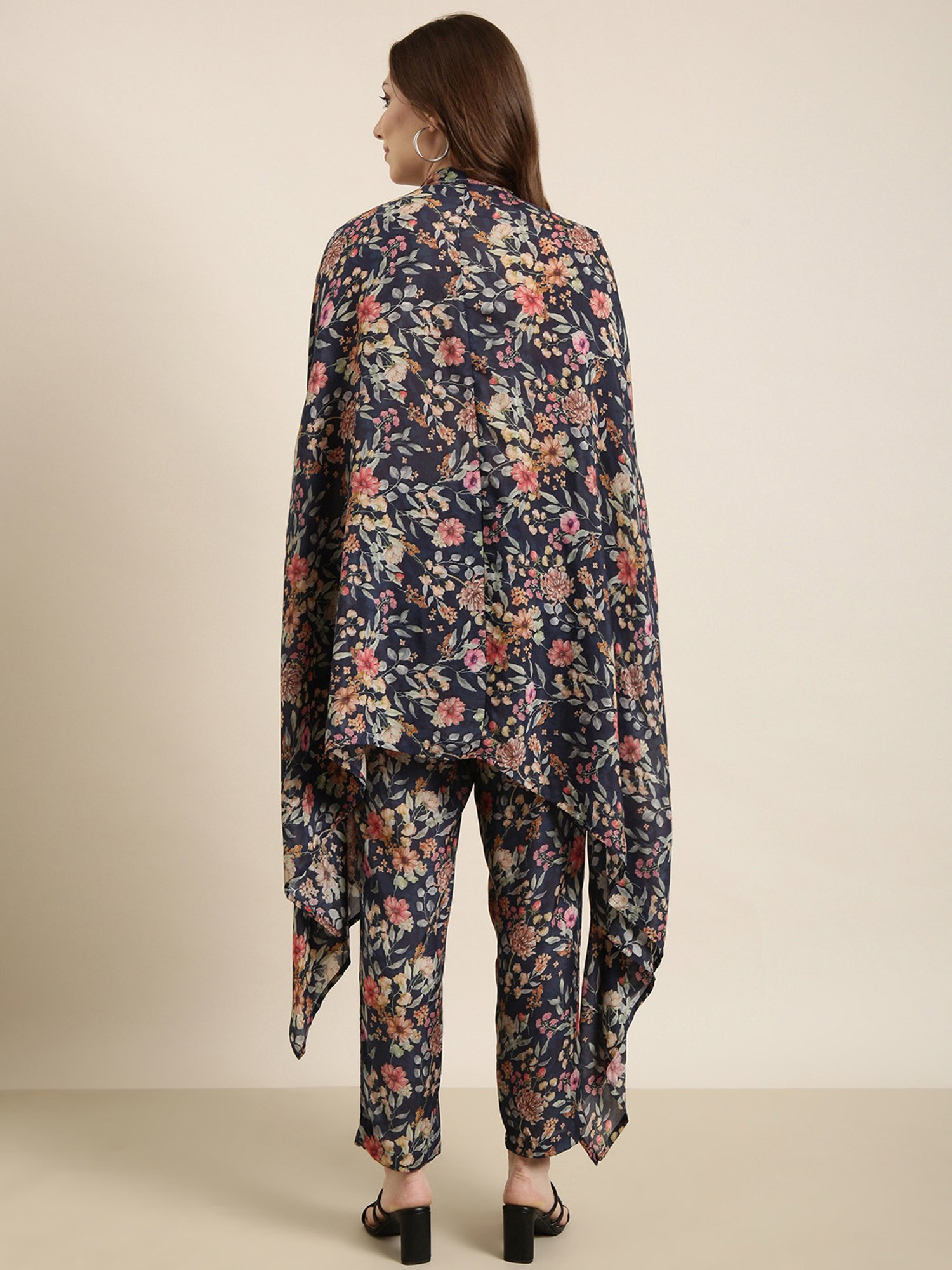 SHOWOFF Blue Floral Print Co-Ord Set