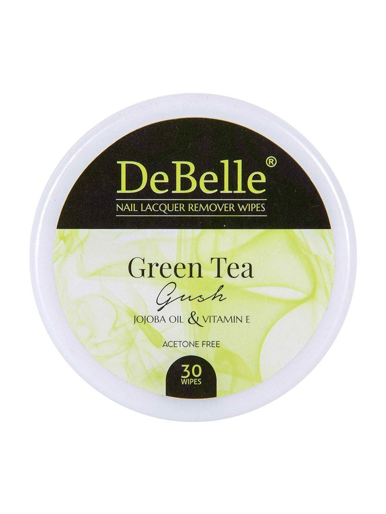 DeBelle Nail Lacquer Remover Wipes Green Tea Gush - Pack of 2