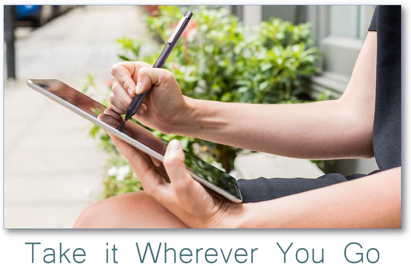 Active Stylus Pen for Apple Ipad, Digital Pencil iPad Series Rechargeable Pencil Touchscreen Precise Fine Tip for iPad 5 & 6, iPad Air 2 & 3, iPad Mini 4 & 5, iPad Pro 9.7/10.5/11 (Dark Gray)