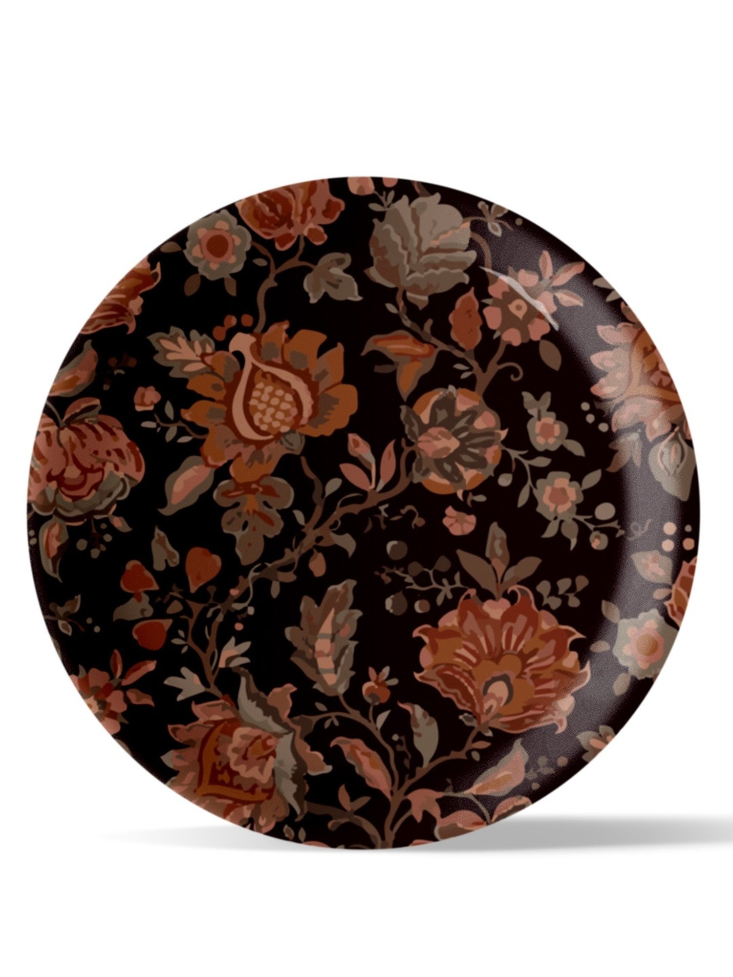 Nestroots Contemporary Print Multicolor Porcelain Wall Plate