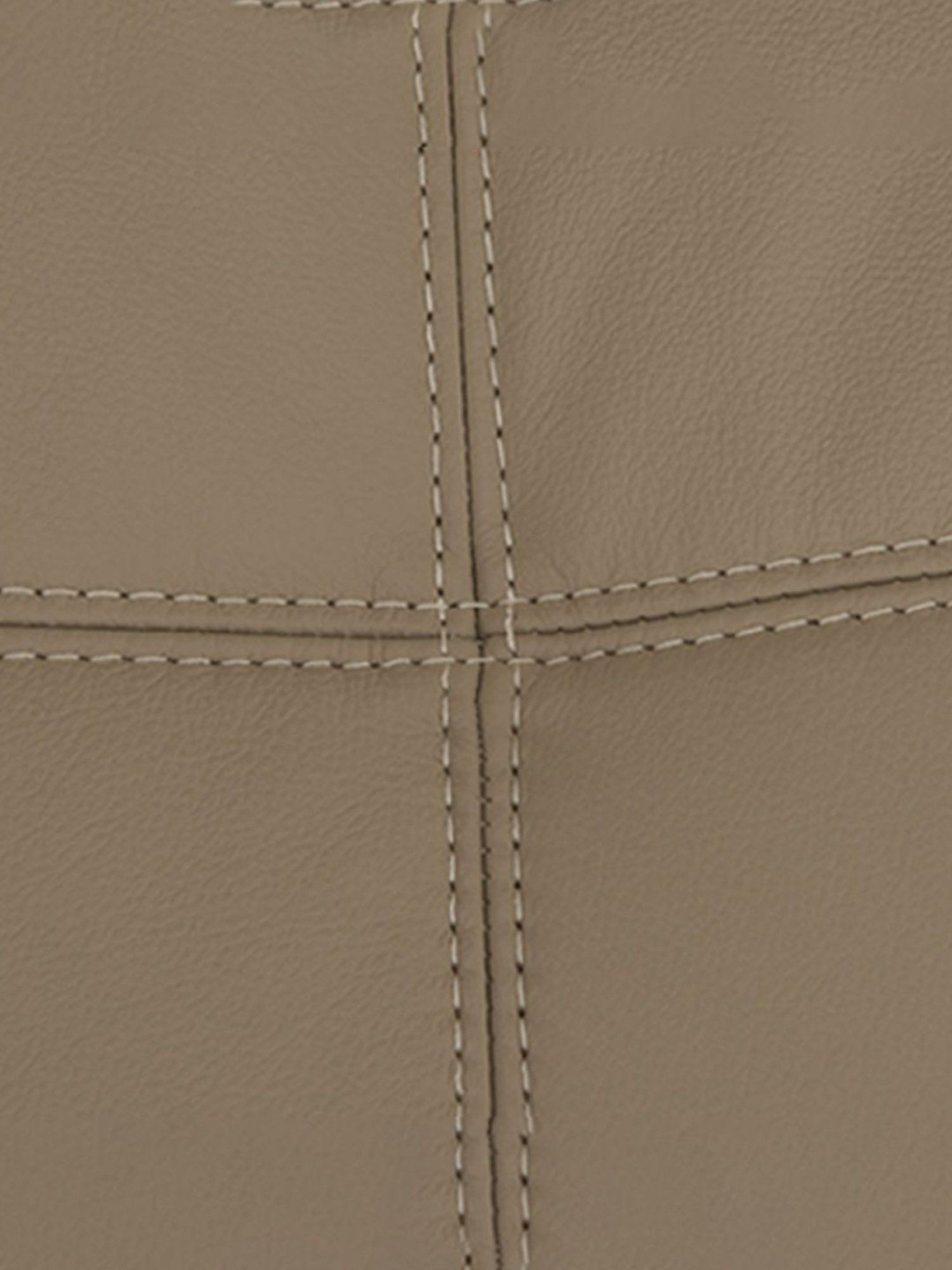 Durian Skyler Mushroom Brown Leather 1 Seater Sofa