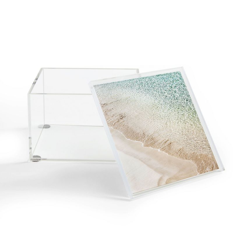 Bree Madden Hawaii Shore 4" x 4" Acrylic Box - Deny Designs
