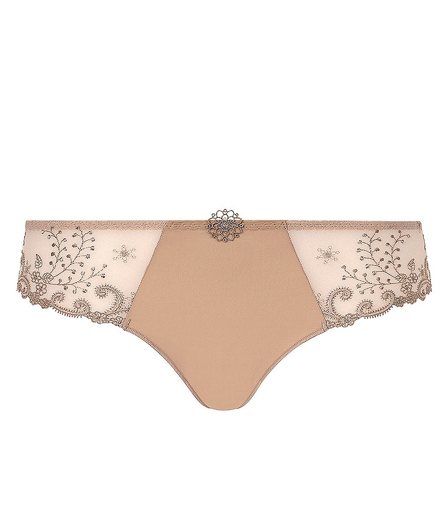 Simone Perele Delice Floral-Embroidered Bikini Panty