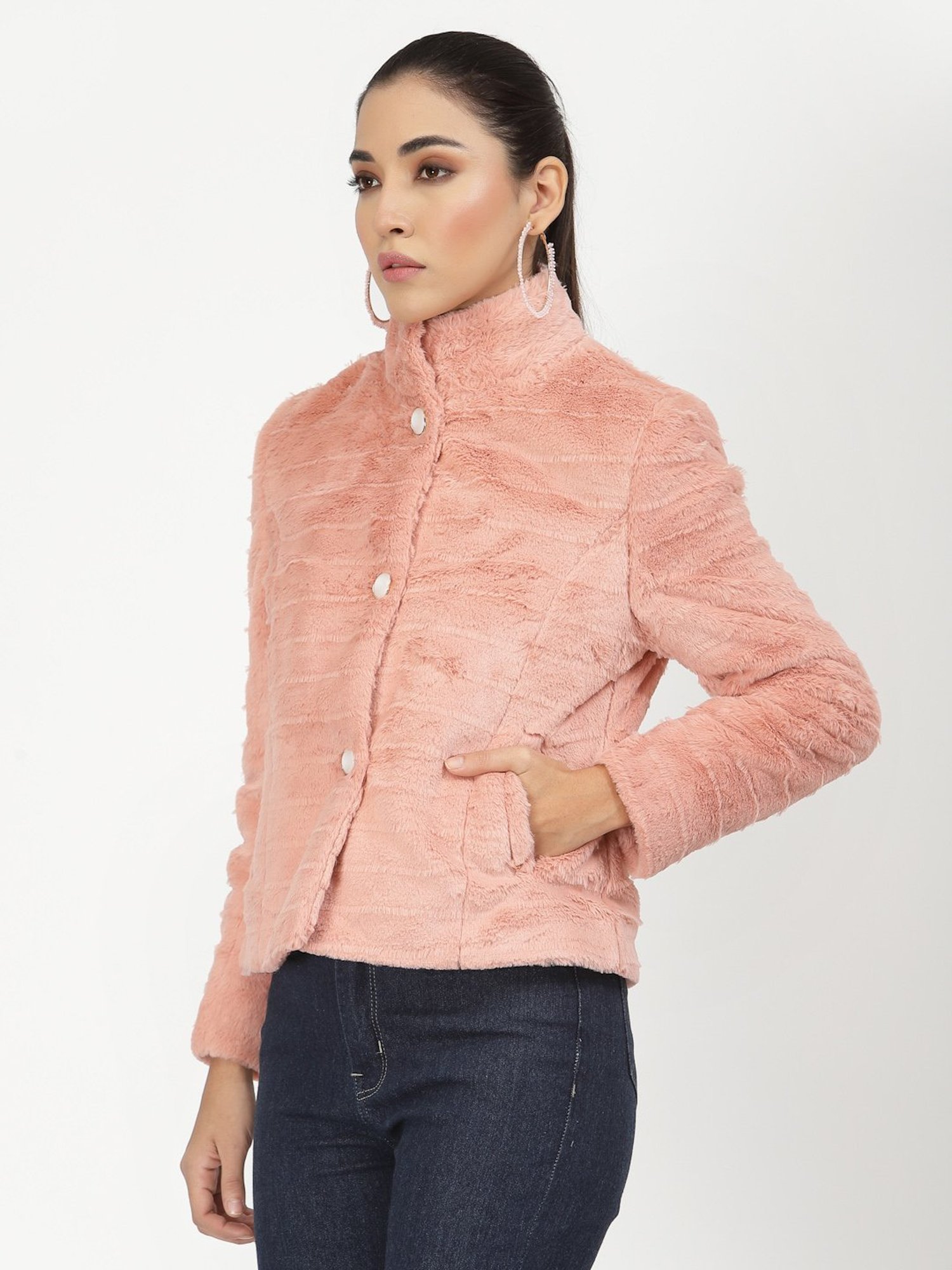 Juelle Peach Casual Jacket
