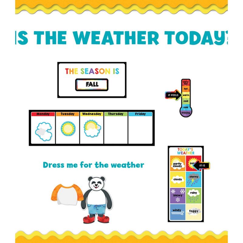 55pc Weather Mini Bulletin Board Set - Carson Dellosa